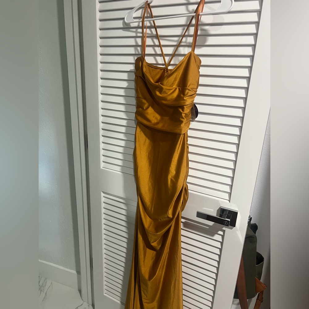 Elegant Gold Windsor Dress